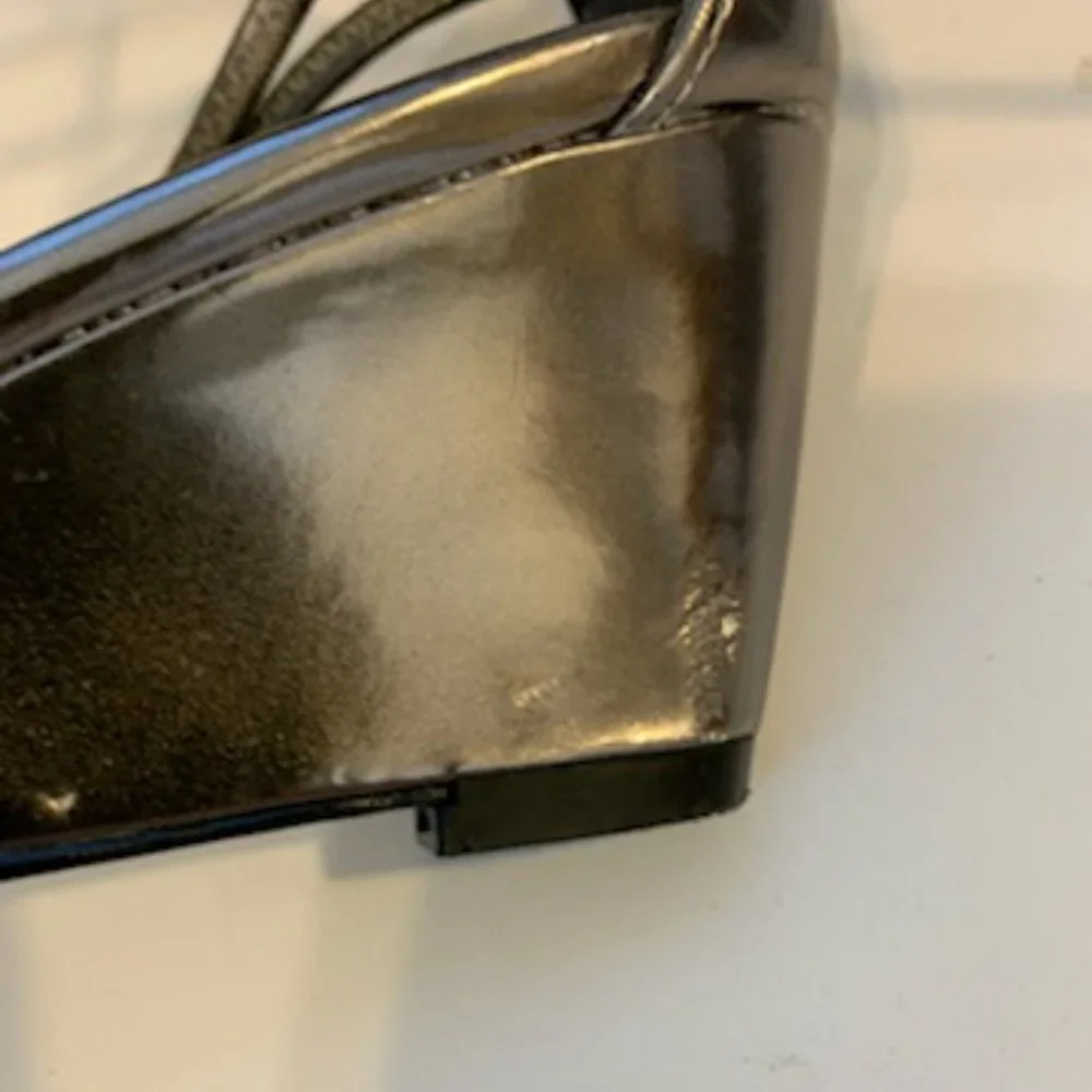 New York Transit Pewter Adorned Wedged